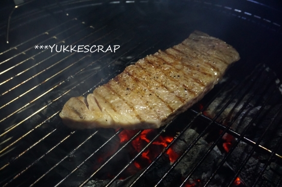 ルバーブのパイとアメリカンBBQ_d0348118_09564532.jpg
