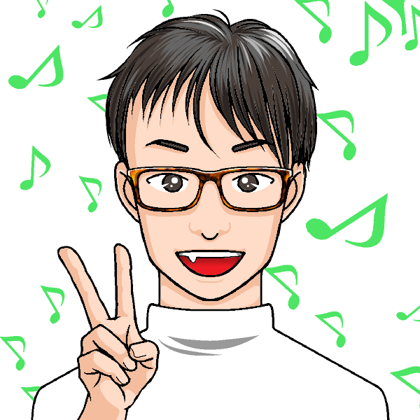 眼鏡男性似顔絵 ごとうすずなのおしごと
