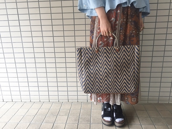 BEAU\'RE SECOND●ジグザグカゴBag●_e0269968_15313723.jpg