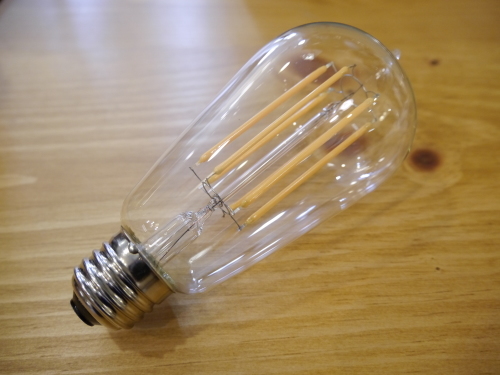 エジソン電球のようにノスタルジックで優しい光LARGE SQUIRREL CAGE LED FILAMENT!_b0125570_10435261.jpg