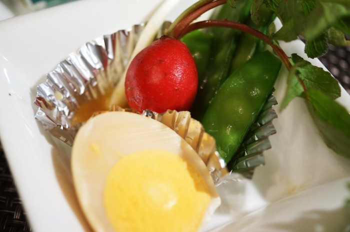 ■おもてなし料理【①季節のお通しメニュー4品】です♪_b0033423_02133782.jpg