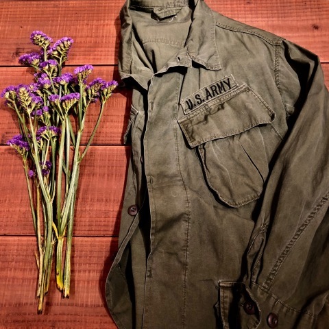 1967 \" U.S ARMY \" 100% cotton POPLIN - JUNGLE FATIGUE 3rd - O.D SHIRTS JKT ._d0172088_23323971.jpg