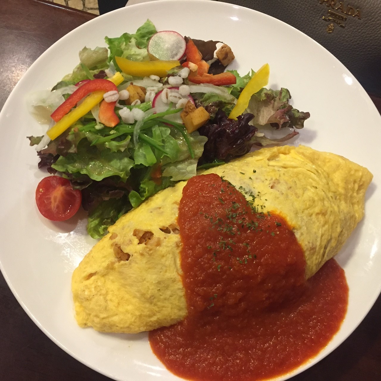 喫茶 1er ぷるみえ (ぼっかけライス(牛スジ コンニャク) 赤味噌風味あんかけソース)_e0115904_12072550.jpg
