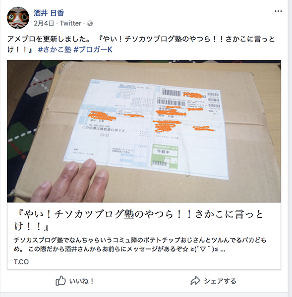 恐怖!こうして人は虚偽情報により犯罪者に仕立て上げられる!酒井日香(藤谷日香)の恐ろしい手法_e0171573_10412664.jpg