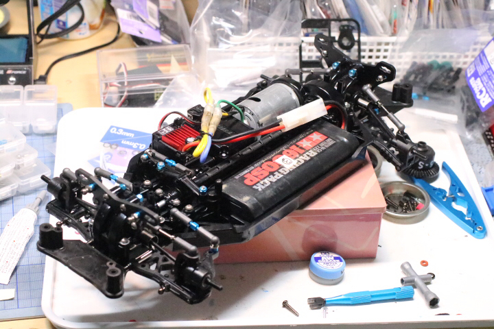 進捗状況報告 8 TT-02 TYPE-S メカ積み : 徒然草- -ラジ馬鹿日誌