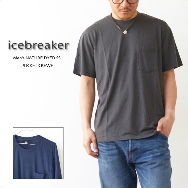 ICE BREAKER [アイスブレーカー]  NATURE DYED SS POCKET CREWE [IT21870] ネイチャー ダイド ショートスリーブ ポケット クルー MEN\'S_f0051306_16442070.jpg