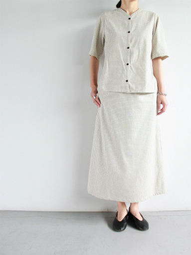 THE HINOKI　ワンピース (Collarless Dress / Graph Check) _b0139281_14451472.jpg