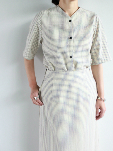 THE HINOKI　ワンピース (Collarless Dress / Graph Check) _b0139281_1445452.jpg