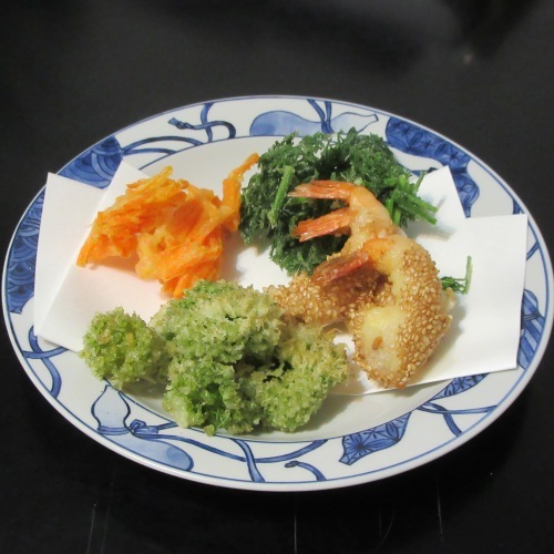 葱坊主の天ぷら Mme Sacicoの東京お昼ごはん 葱坊主の天ぷら Mme Sacicoの東京お昼ごはん