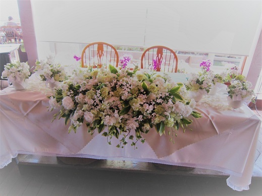 お嫁さんの色『純白』会場花♪_f0054809_10432887.jpg