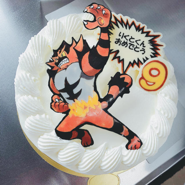 ガオガエンのケーキ 幸せなトカゲ おもにケーキをつくってます ガオガエンのケーキ 幸せなトカゲ おもにケーキをつくってます