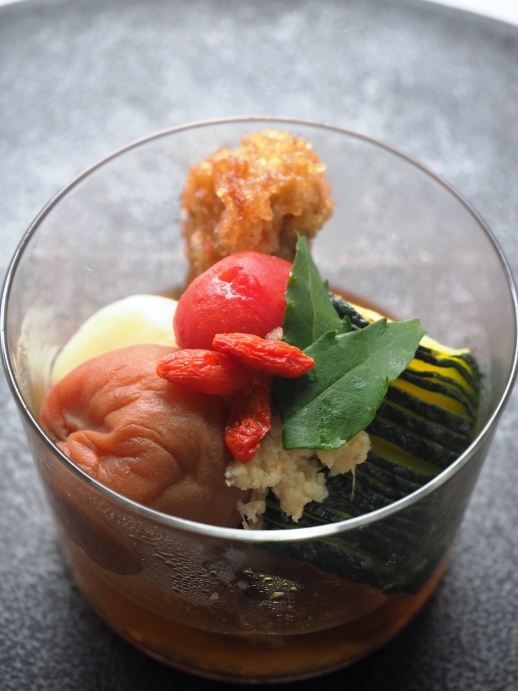 手羽唐と慈姑の梅風味煮_e0148373_16084275.jpg