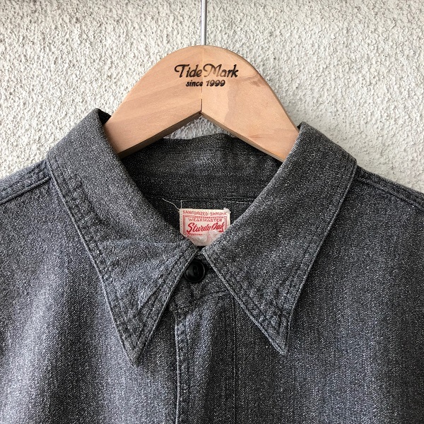希少】 40s STURDYOAK Black Chambray shirts - シャツ