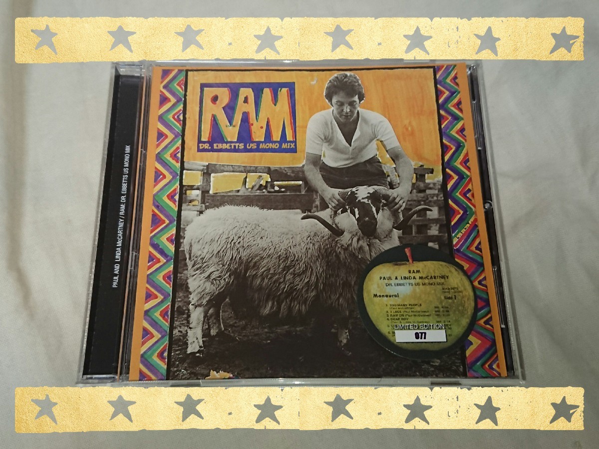 PAUL AND LINDA McCARTNEY / RAM Dr.Ebbetts US MONO MIX_b0042308_18175972.jpg