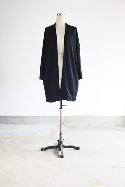 NO CONTROL AIR　 Triacetate Ponte Long Cardigan (Black)_d0120442_1712321.jpg