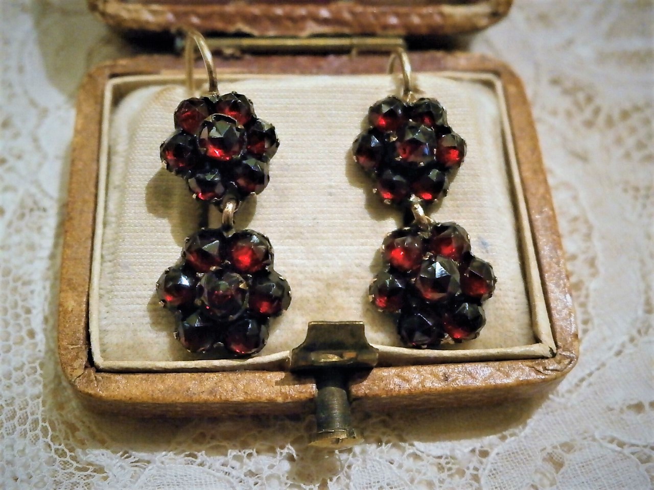 ボヘミアンガーネット イヤリング : AntiqueJewellery GoodWill