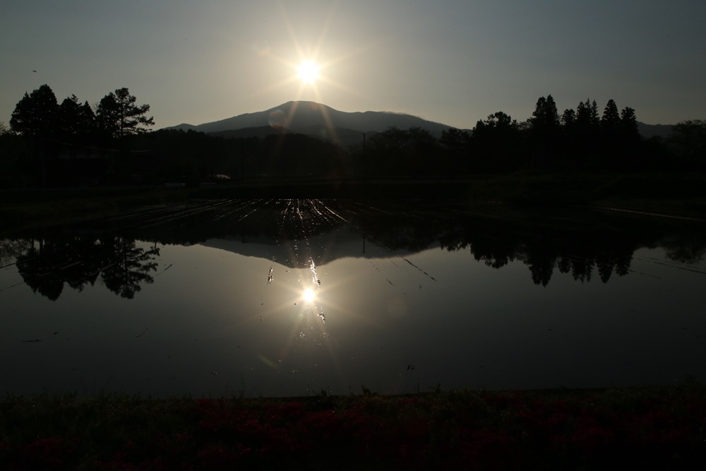 早起き 水鏡_c0111229_19063572.jpg