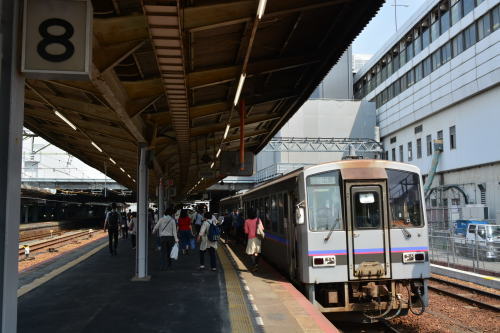 広島駅 8番のりば 鉄旅 各駅停車 広島駅 8番のりば 鉄旅 各駅停車