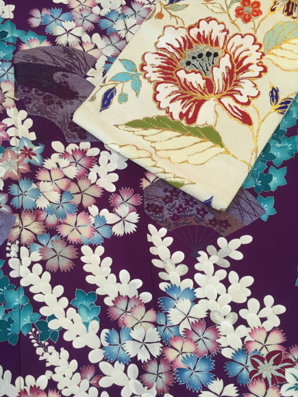 26日(土)より!目黒不動前「空フル〜カラフル〜vol.11」逸品!萩桔梗撫子刺繍ジョーゼット×龍村製夏花更紗帯♪販売商品12_c0321302_12504470.jpg