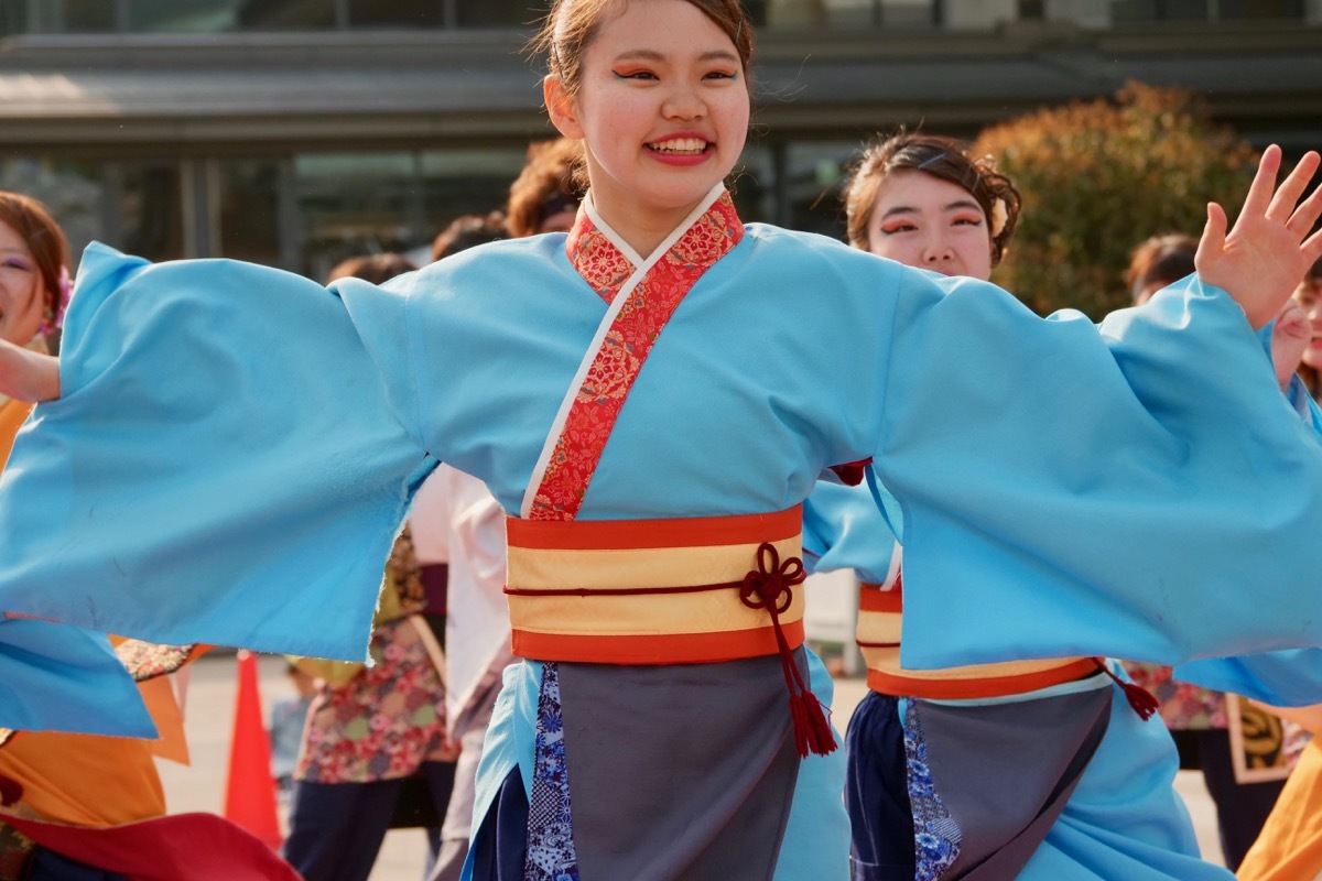 ２０１８京都さくらよさこい２日目その３１（大阪市立大学チーム　朱蘭その２）_a0009554_00453067.jpg