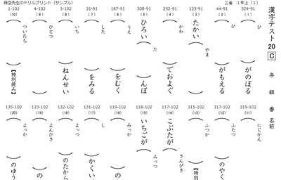 三省堂１年対応の漢字ドリル 時空先生のドリルプリント