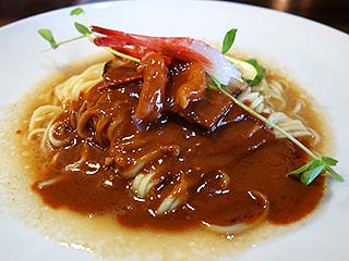 かみあり製麺@出雲 ★★☆ (甘えび和え麺+追い飯・限定)_f0080612_19374534.jpg
