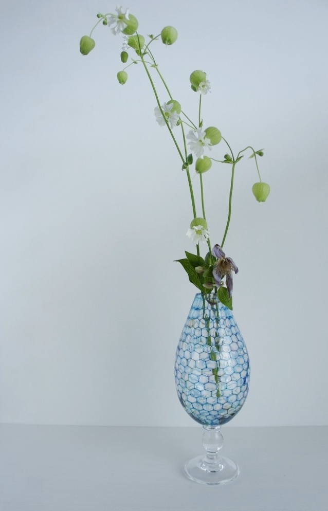 雫展出品作品 吉村桂子さんの雫型花器1_b0353974_22202846.jpg