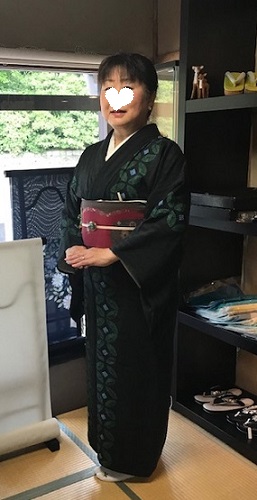 今河織物・木屋太さんの帯と羽織のご夫妻の着物姿。_f0181251_13371982.jpg