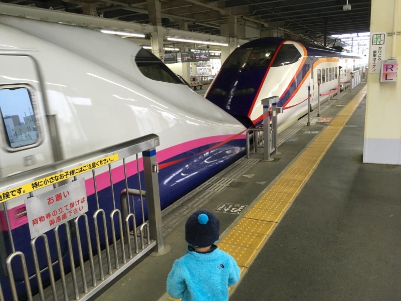 新幹線の連結を見るなら大宮駅がオススメ 久しぶりの元こまちe3系 子どもと暮らしと鉄道と