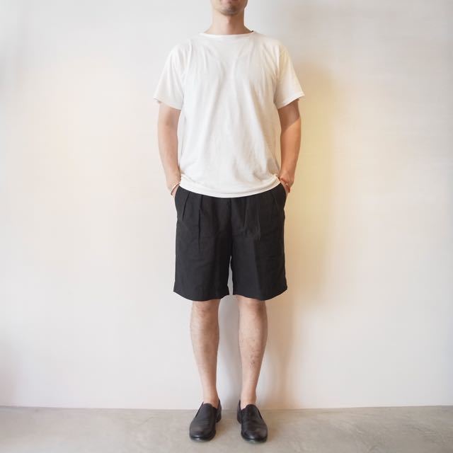 PHIGVEL - LINEN 2TUCK SHORTS STYLE_f0342624_20404472.jpg