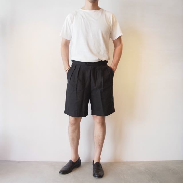 PHIGVEL - LINEN 2TUCK SHORTS STYLE_f0342624_20410886.jpg