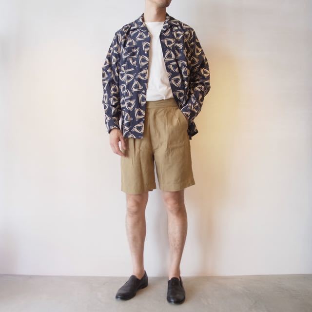 PHIGVEL - LINEN 2TUCK SHORTS STYLE_f0342624_20414768.jpg