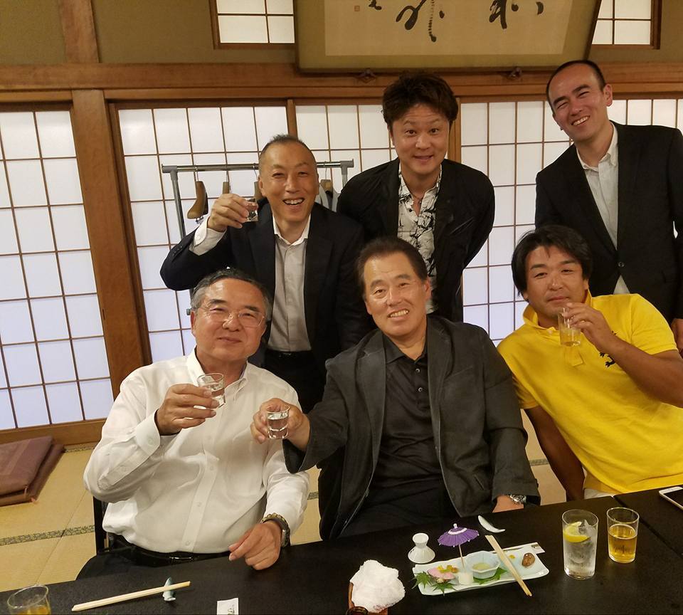 松岡君が社長を務める土佐の老舗料亭 得月楼 のお祝いに出席 三好一男師範プライベート日記