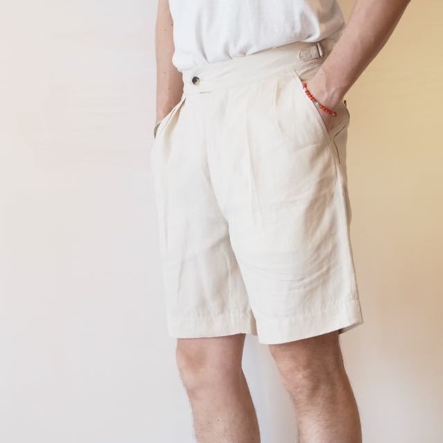 PHIGVEL - LINEN 2TUCK SHORTS STYLE_f0342624_12544594.jpg