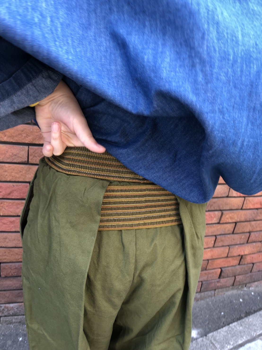 キャピタル　Wrap pants オリーブ  ラップパンツ　サイズS ラップパンツ」に該当するファッション通販 - ZOZOTOWN