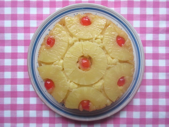 イギリス菓子 レシピ パイナップル アップサイドダウン ケーキ Pineapple Upside Down Cake イギリスの食 イギリスの料理 菓子