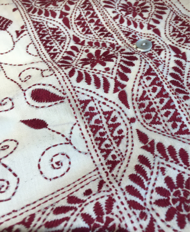 シルク手刺繍のジャケットブラウス、スカート。麻のチュニックブラウス。_d0187468_12391288.jpg