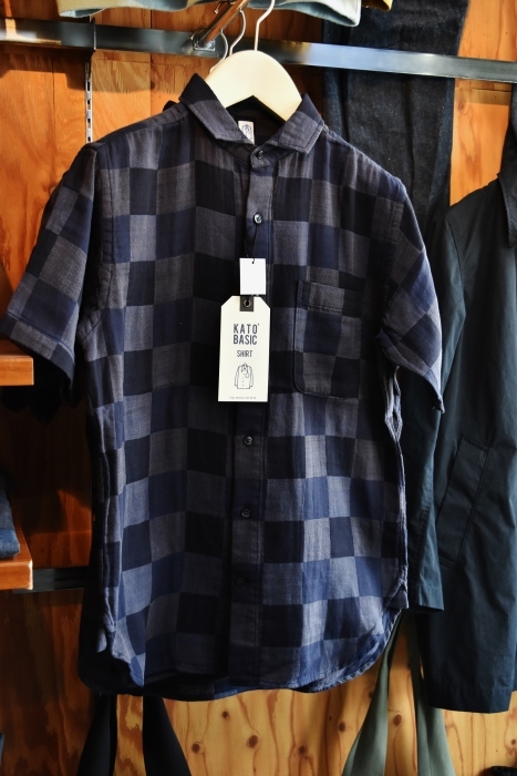 夏本番向けて。。。Kato 格子柄・Wガーゼ CHECK SHIRTS!★!_d0152280_14352878.jpg