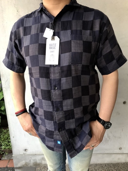 夏本番向けて。。。Kato 格子柄・Wガーゼ CHECK SHIRTS!★!_d0152280_14395421.jpeg