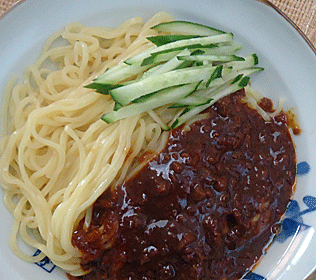 ◇おうちでランチー583:冷しジャージャー麺 : ☆浪花お好み焼き