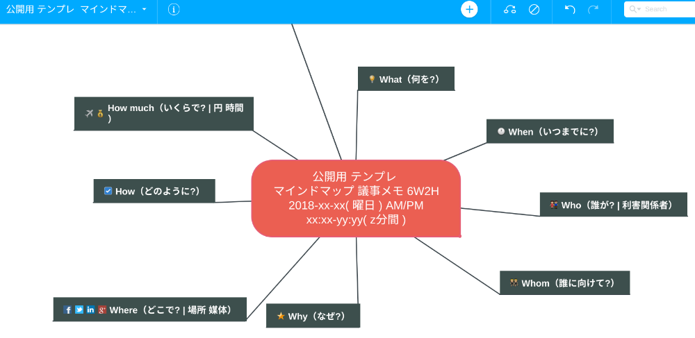 【 解説動画 13分21秒 】 クラウド型 マインドマップ MindMeister | テンプレ コピー 2種類の方法_c0239370_16170719.png