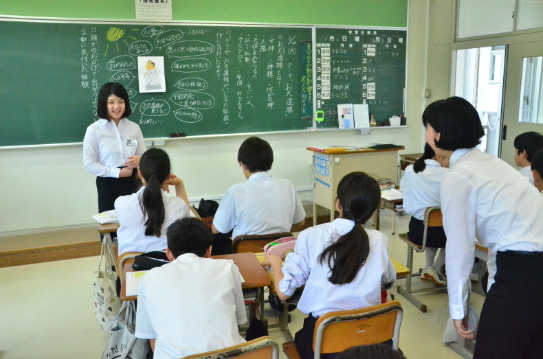 18年６月４日 月 教育実習生が行った道徳の授業から ２年生 特別の教科 道徳