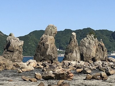 橋杭岩からの日の出_a0322322_16050120.jpg