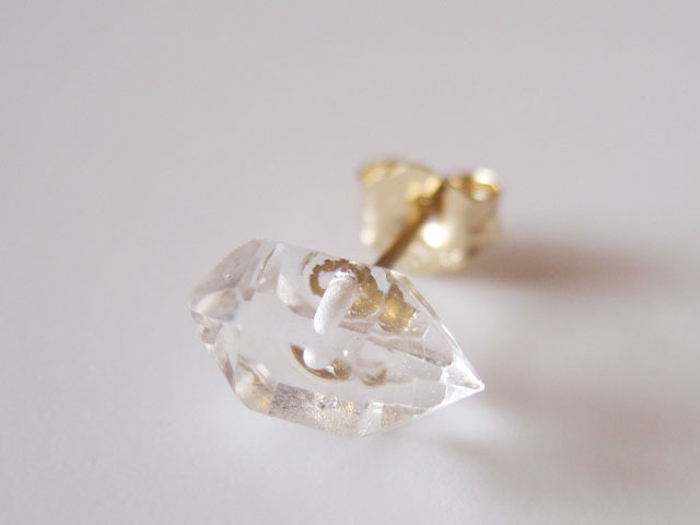 Diamond Quartz Stud Earrings_e0266690_15123955.jpg