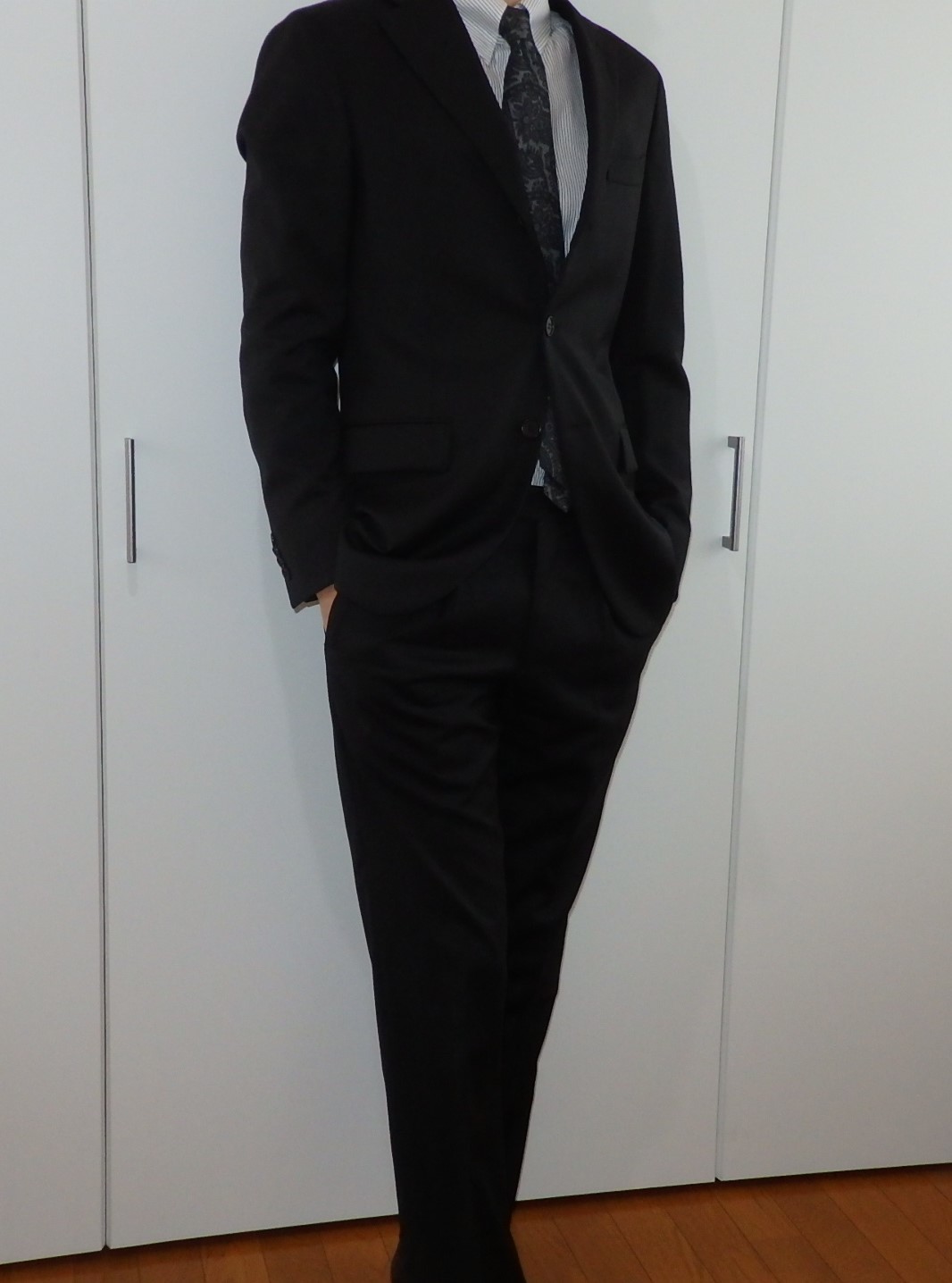 カンタレリ ウール シングル３b ブラックスーツ オシャレとイクメンと時々 おか ちゃん 愚衷百折記