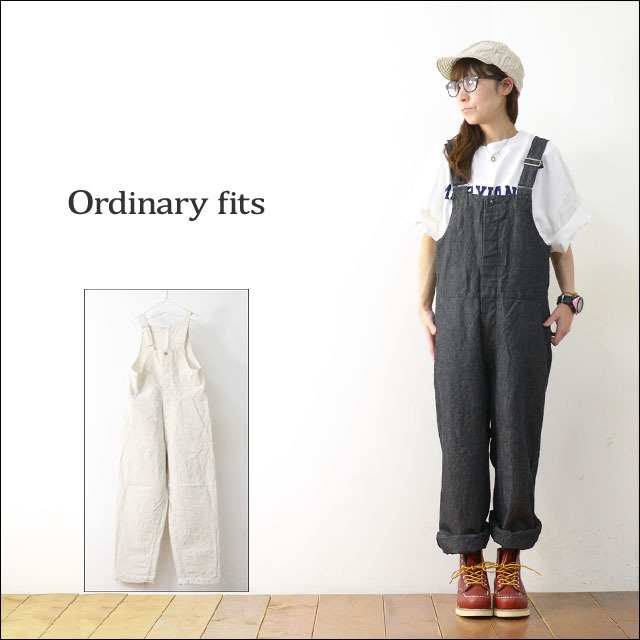 ordinary fits [オーディナリー フィッツ] DUKE chambray [OM-P118CH] シャンブレー・オーバーオール サロペット リネン・コットン LADY\'S_f0051306_17142321.jpg