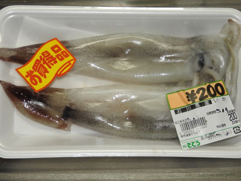 ムギイカはイカ刺しの卵黄乗せで 四季彩日記 ４