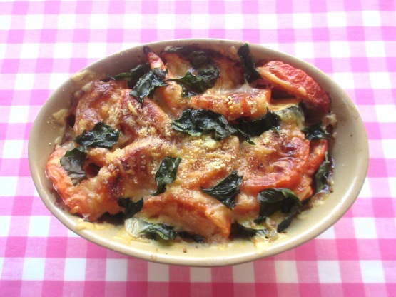 ＜イギリス料理・レシピ＞ ズッキーニとトマトのオーブン焼き【Courgette and Tomato Bake】_e0038047_08533412.jpg