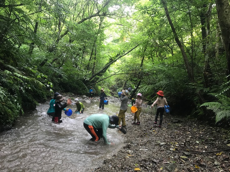 山小屋キャンプ〔写真集◆２日目〕雨が降っても楽しい山小屋！川で、たき火で遊びつくそう！（6/10）_d0363878_1395418.jpg