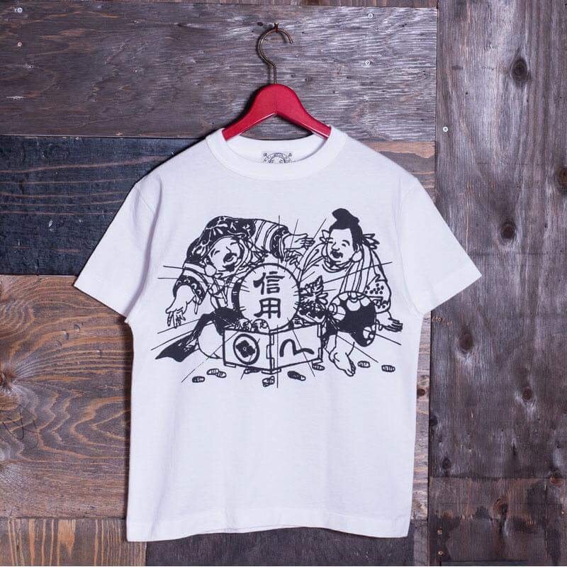 手刷りのtシャツ 山根新報 Evisu Daily Journal